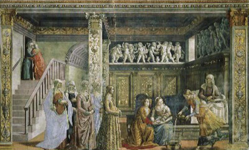 Our Lady of the birth of, Domenico Ghirlandaio